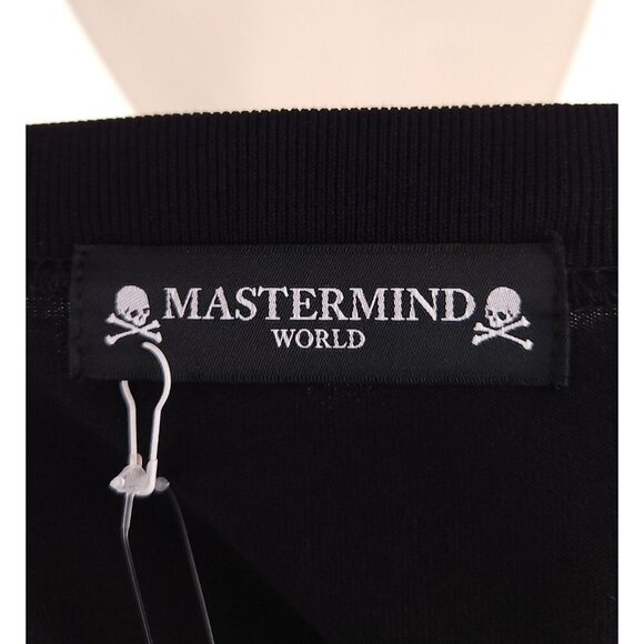 Mastermind Japan Embroidered Logo LS Baseball T-Shirt M Men Black Skull NWT $695 - Picture 9 of 15